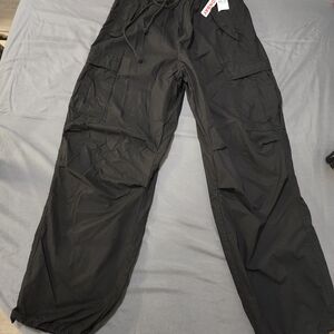 Womens Junior Unionbay Black Cargo Pants